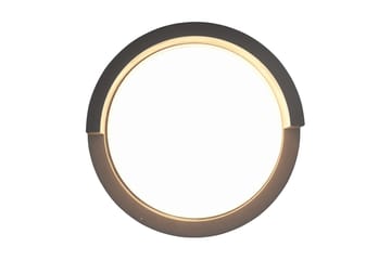 Puno LED Vägglampa rund mattsvart - Matt svart - Trädgård & spabad - Utemiljö - Entré - Entrébelysning