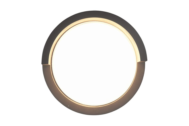 Puno LED Vägglampa rund mattsvart - Matt svart - Trädgård & spabad - Utemiljö - Entré - Entrébelysning