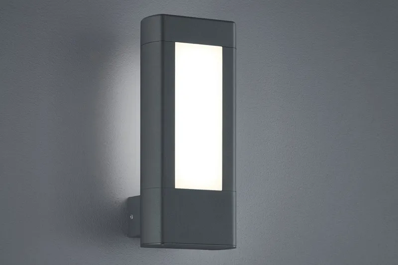 Rhine LED Vägglampa antracit, Antracit/Vit