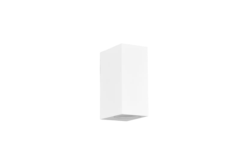 Roya Vägglampa 2xGU10 vit fyrkant - Vit - Trädgård & spabad - Utemiljö - Entré - Entrébelysning