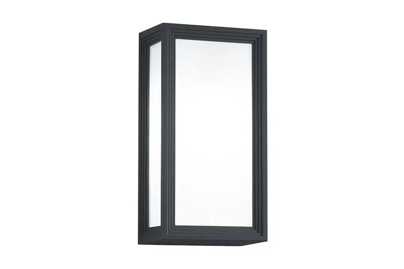 Timok LED E27 Vägglampa antracit, Antracit/Vit