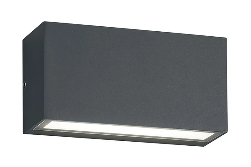 Trent LED Vägglampa antracit, Antracit/Vit
