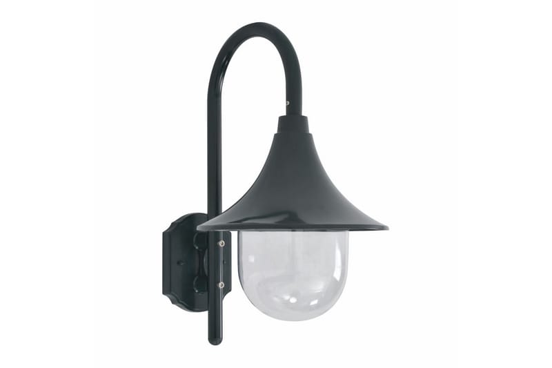 Vägglampa för trädgård E27 42 cm aluminium mörkgrön - be Basic - Trädgård & spabad - Utemiljö - Entré - Entrébelysning
