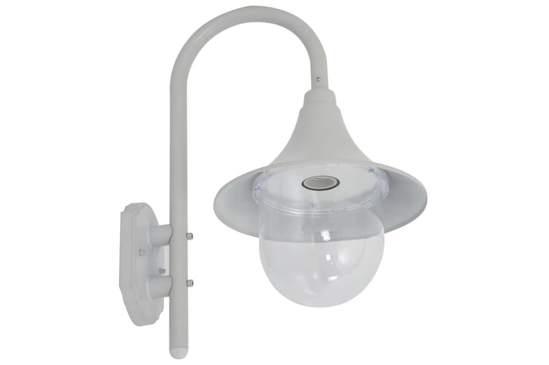 Vägglampa för trädgård E27 42 cm aluminium vit - be Basic - Utomhusbelysning - Fasadbelysning & vägglykta - Entrébelysning