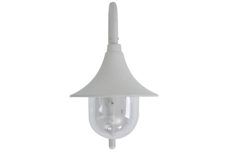 Vägglampa för trädgård E27 42 cm aluminium vit - be Basic - Trädgård & spabad - Utemiljö - Entré - Entrébelysning