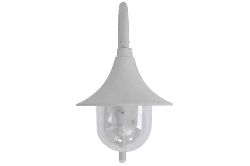 Vägglampa för trädgård E27 42 cm aluminium vit - be Basic - Utomhusbelysning - Fasadbelysning & vägglykta - Entrébelysning