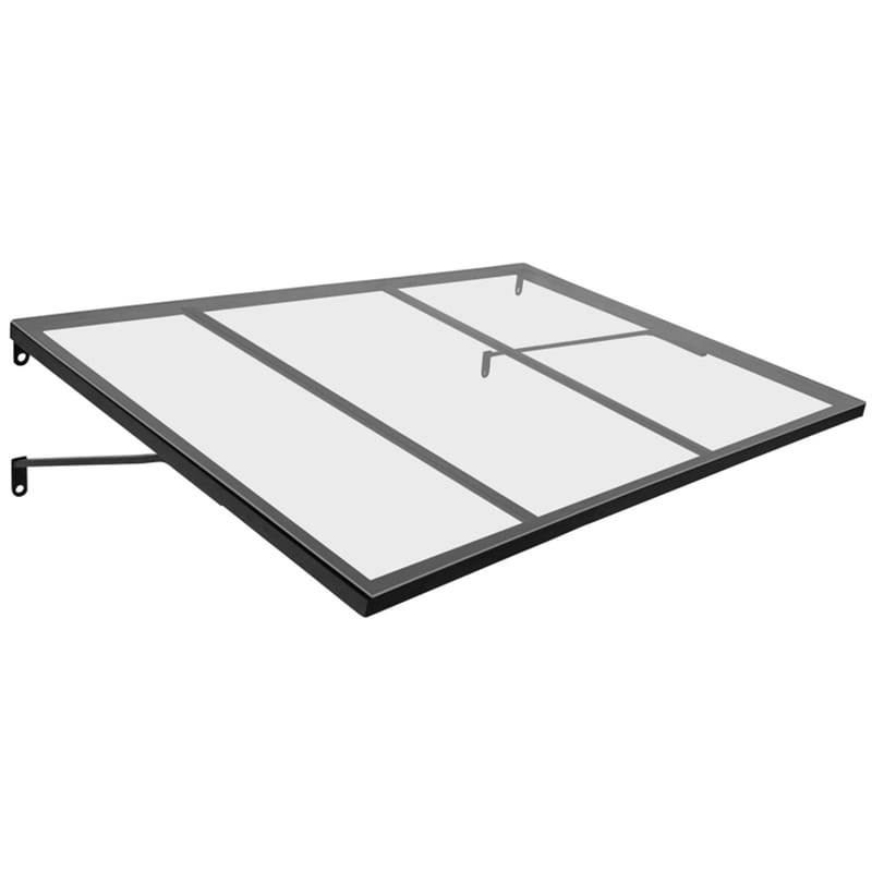 Entrétak 113x80cm | Kallvalsat stål | Polykarbonat - Trädgård & spabad - Utemiljö - Entré - Entrétrappa & yttertrappa