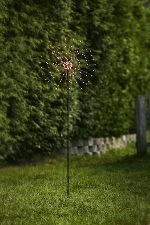 Firework Utomhusdekoration belysning 36 cm - svart - Trädgård & spabad - Utemiljö - Entré - Entrébelysning