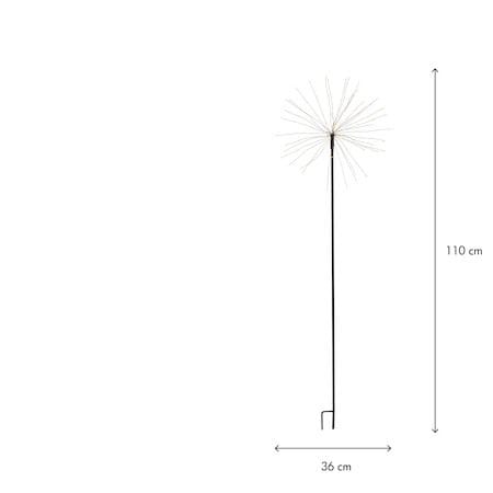 Firework Utomhusdekoration belysning 36 cm - svart - Trädgård & spabad - Utemiljö - Entré - Entrébelysning
