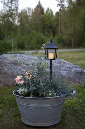Flame LED Gravlykta 52 cm - svart - Trädgård & spabad - Utemiljö - Entré - Entrébelysning