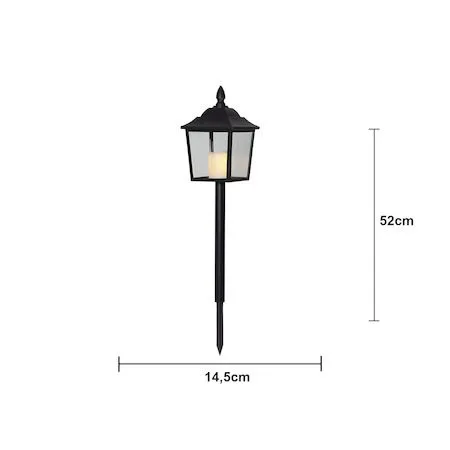 Flame LED Gravlykta 52 cm - svart - Trädgård & spabad - Utemiljö - Entré - Entrébelysning