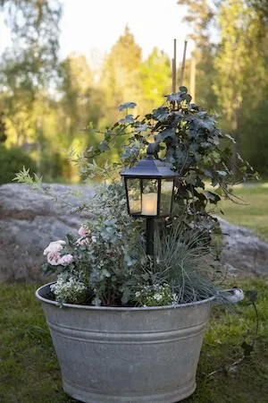 Flame LED Gravlykta 52 cm - svart - Trädgård & spabad - Utemiljö - Entré - Entrébelysning