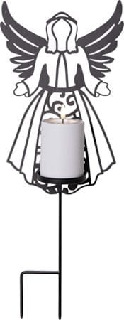 Flamme Deco LED Gravljus 21.5 cm - svart - Trädgård & spabad - Utemiljö - Entré - Entrébelysning