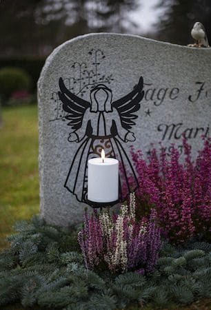 Flamme Deco LED Gravljus 21.5 cm - svart - Trädgård & spabad - Utemiljö - Entré - Entrébelysning