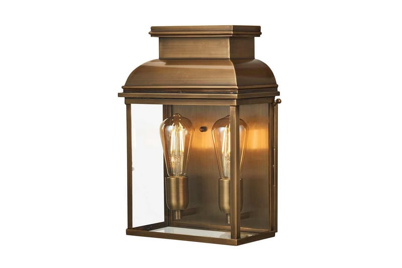 Old Bailey Elstead Lighting Vägglampa utomhus, Brass