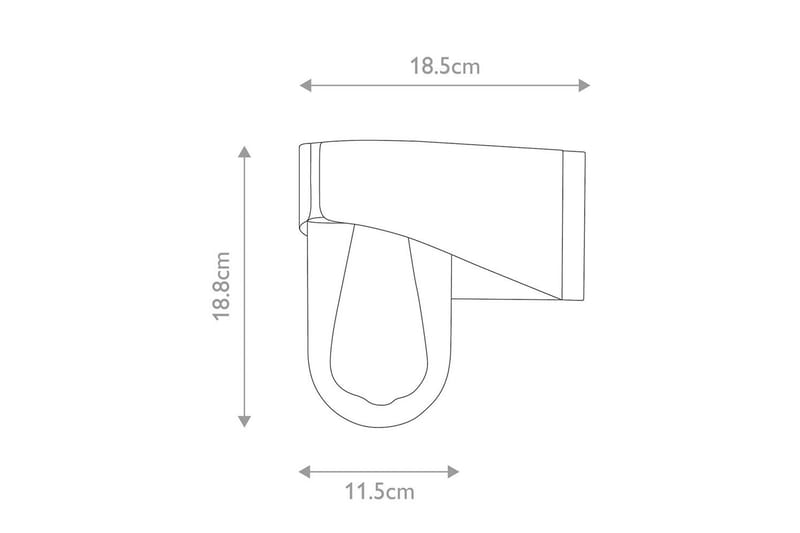 Porto Elstead Lighting Vägglampa utomhus - Grey - Trädgård & spabad - Utemiljö - Entré - Entrébelysning