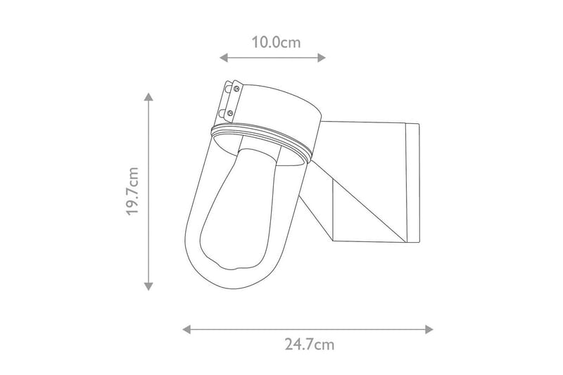 Portofino Elstead Lighting Vägglampa utomhus - Grey - Trädgård & spabad - Utemiljö - Entré - Entrébelysning