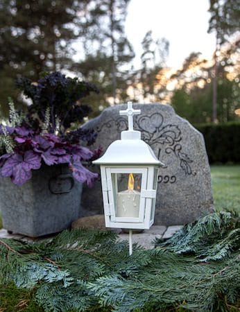 Serene Lykta 13.5 cm - vit - Trädgård & spabad - Utemiljö - Entré - Entrébelysning