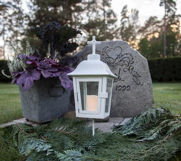 Serene Lykta 13.5 cm - vit - Trädgård & spabad - Utemiljö - Entré - Entrébelysning