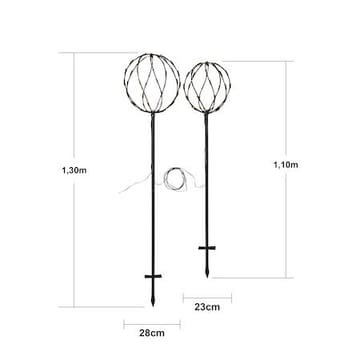 Sphere Black Utomhusdekoration 250 cm - svart - Trädgård & spabad - Utemiljö - Entré - Entrébelysning