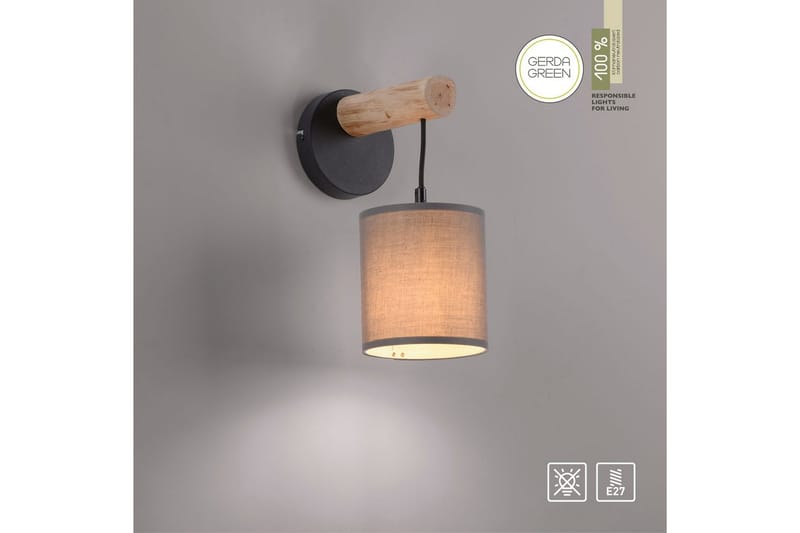 Tribu Just Light Vägglampa - Taupe - Trädgård & spabad - Utemiljö - Entré - Entrébelysning