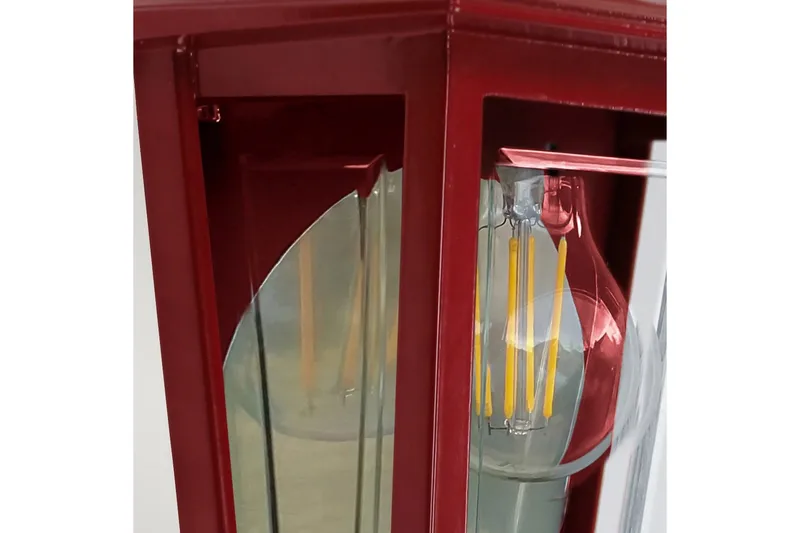 Utomhusvägglampa Elstead Lighting Deco Lane Röd - Röd - Trädgård & spabad - Utemiljö - Entré - Entrébelysning