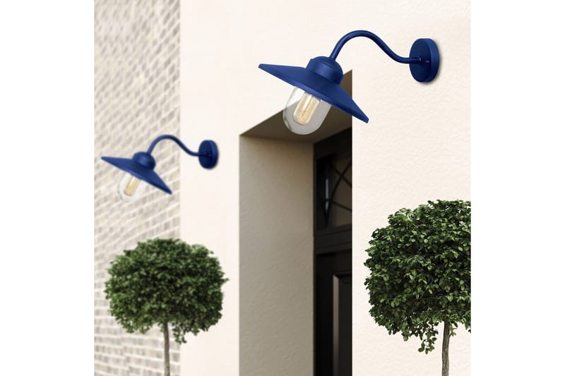 Utomhusvägglampa Elstead Lighting Klampenborg Marinblå - Marinblå - Trädgård & spabad - Utemiljö - Entré - Entrébelysning