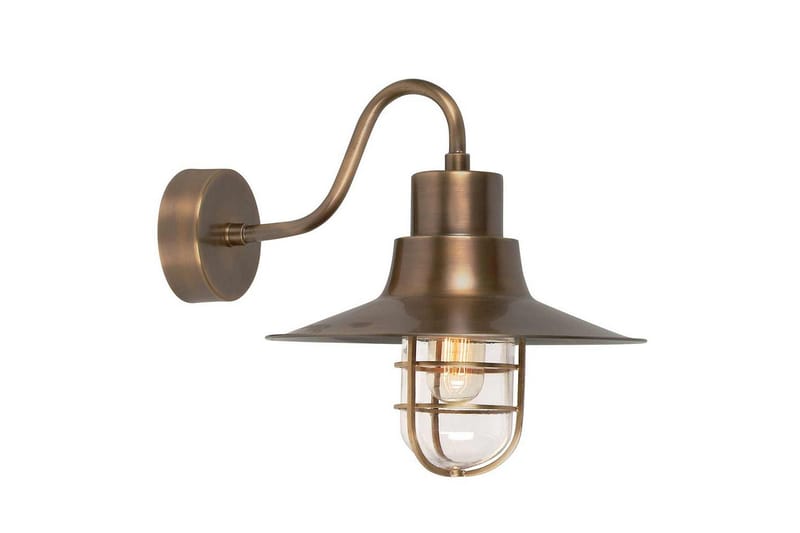 Utomhusvägglampa Elstead Lighting Sheldon Åldrad mässing - Åldrad mässing - Trädgård & spabad - Utemiljö - Entré - Entrébelysning