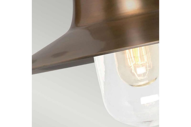 Utomhusvägglampa Elstead Lighting Sheldon Åldrad mässing - Åldrad mässing - Trädgård & spabad - Utemiljö - Entré - Entrébelysning