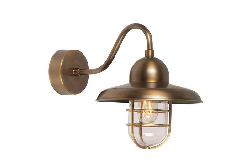 Utomhusvägglampa Elstead Lighting Somerton Åldrad mässing - Åldrad mässing - Trädgård & spabad - Utemiljö - Entré - Entrébelysning