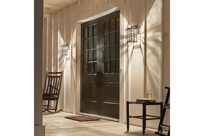 Utomhusvägglampa Kichler Beacon Square 165x302x190 mm - 165x302x190 mm - Trädgård & spabad - Utemiljö - Entré - Entrébelysning