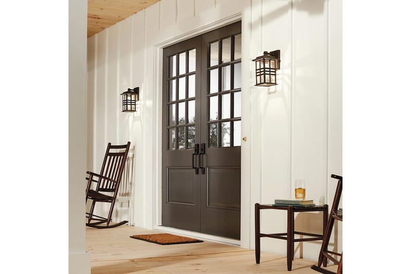 Utomhusvägglampa Kichler Beacon Square 165x302x190 mm - 165x302x190 mm - Trädgård & spabad - Utemiljö - Entré - Entrébelysning