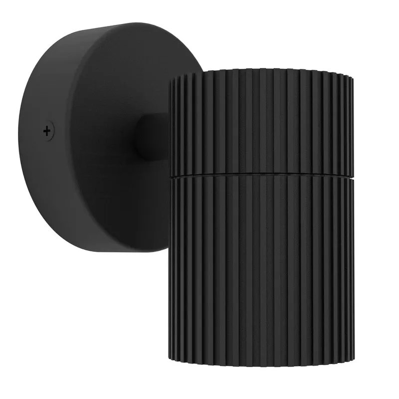 Utvändig vägglampa Tomelloso, Svart