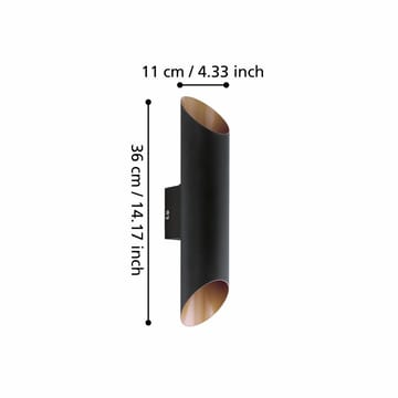 Vägglampa Agolada - 7,5 cm - Trädgård & spabad - Utemiljö - Entré - Entrébelysning