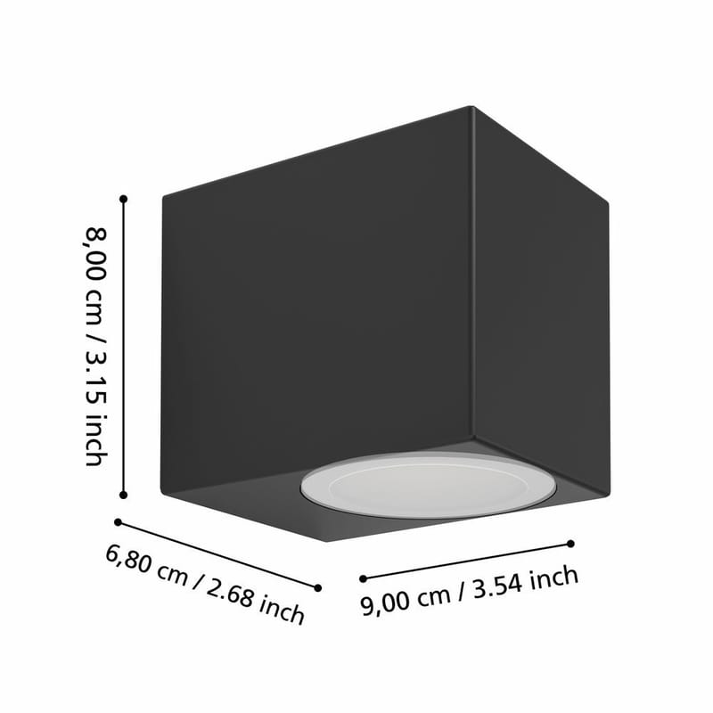 Vägglampa Jabaga - 7 cm - Trädgård & spabad - Utemiljö - Entré - Entrébelysning