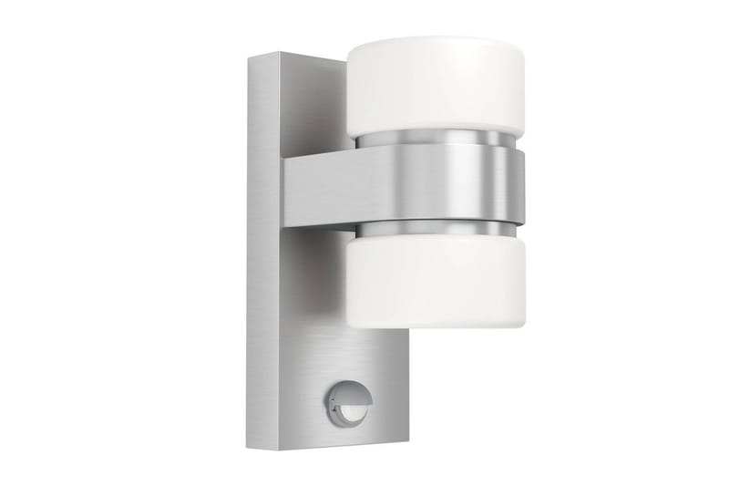 Vägglampa Utebelysning Eglo Atollari Silver/Vit, Silver/Vit