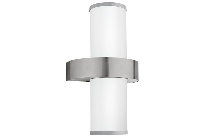 Vägglampa Utebelysning Eglo Beverly, Silver/Vit