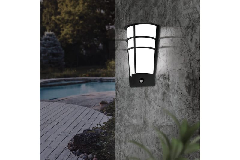 Vägglampa Utebelysning Eglo Breganzo 1 - Antracit/Vit - Trädgård & spabad - Utemiljö - Entré - Entrébelysning