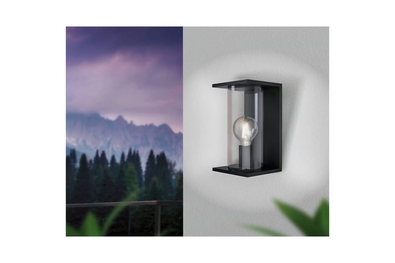 Vägglampa Utebelysning Eglo Cascinetta - Svart - Trädgård & spabad - Utemiljö - Entré - Entrébelysning