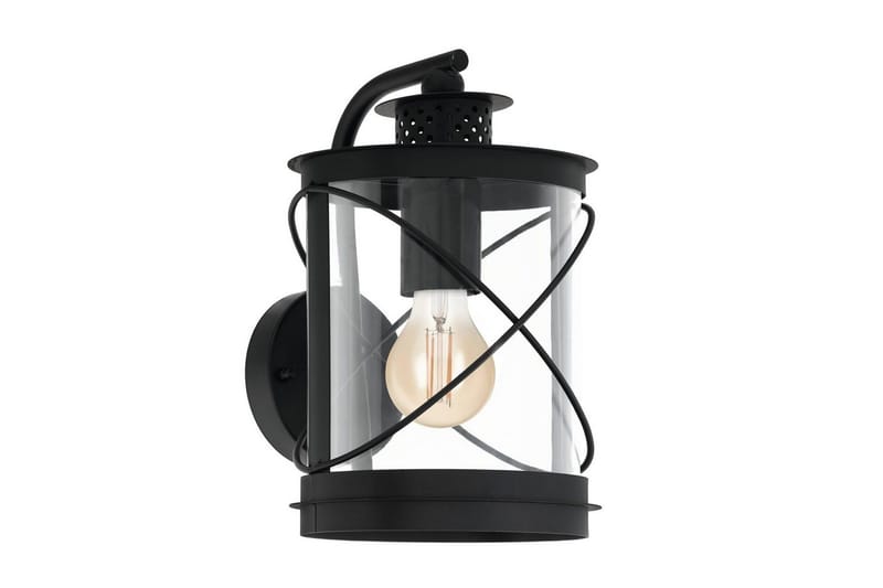 Vägglampa Utebelysning Eglo Hilburn, Svart