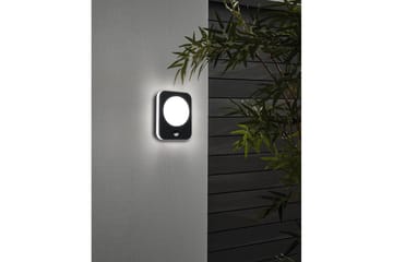 Vägglampa Utebelysning Eglo Madriz med Sensor - Svart/Vit - Trädgård & spabad - Utemiljö - Entré - Entrébelysning