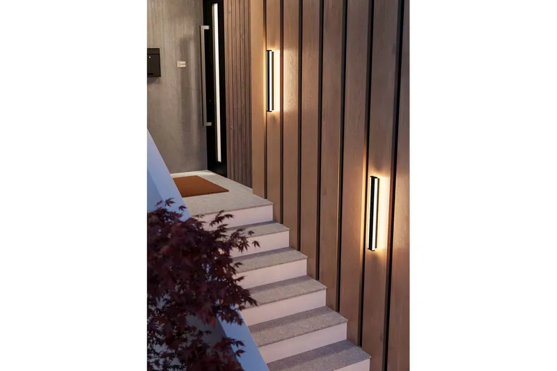 Vägglampa Utebelysning Eglo Neviano 580 mm - Svart/Vit - Trädgård & spabad - Utemiljö - Entré - Entrébelysning