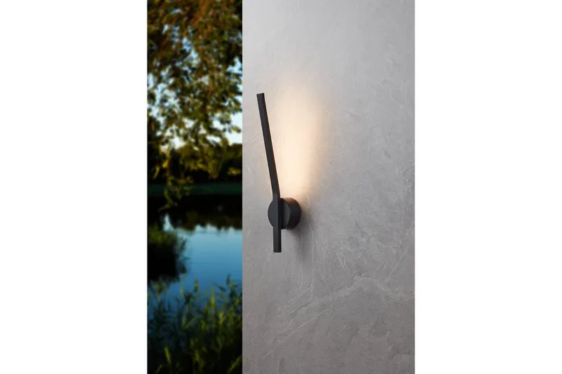 Vägglampa Utebelysning Eglo Taparita - Svart/Vit - Trädgård & spabad - Utemiljö - Entré - Entrébelysning