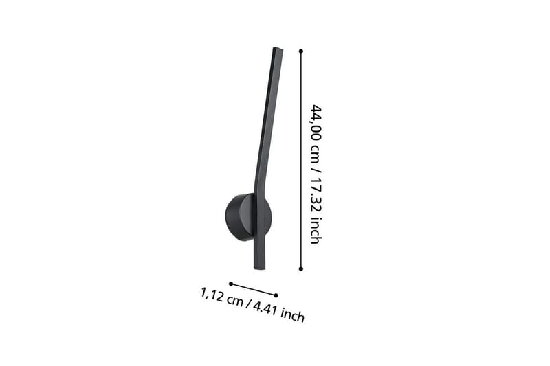 Vägglampa Utebelysning Eglo Taparita - Svart/Vit - Trädgård & spabad - Utemiljö - Entré - Entrébelysning