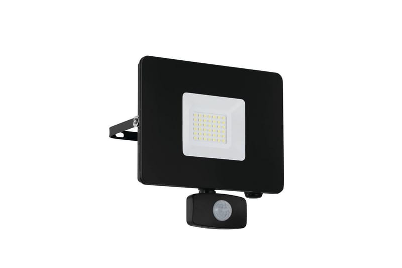 Väggstrålkastare Utebelysning Eglo Faedo 3 med Sensor 30W, Svart, Svart