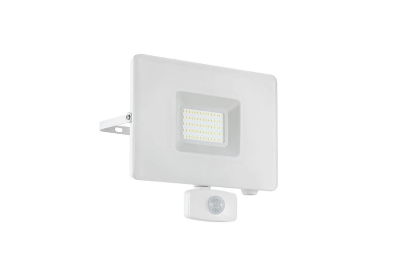 Väggstrålkastare Utebelysning Eglo Faedo 3 med Sensor 50W, Vit, Vit