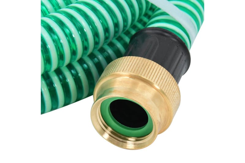 Sugslang med kopplingar i mässing 4 m 25 mm grön - Grön - Trädgård & spabad - Utemiljö - Bevattning & vattenpump - Vattenslang & trädgårdsslang