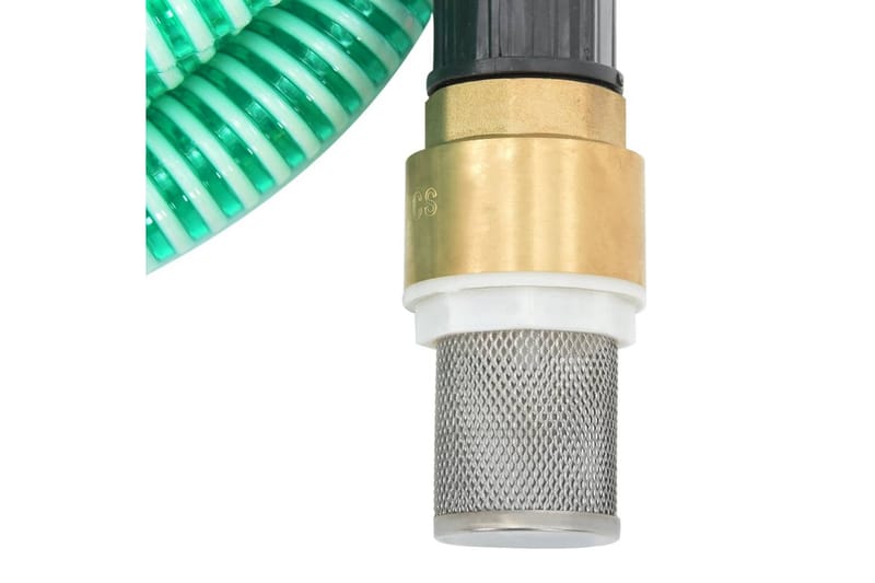 Sugslang med kopplingar i mässing 4 m 25 mm grön - Grön - Trädgård & spabad - Utemiljö - Bevattning & vattenpump - Vattenslang & trädgårdsslang