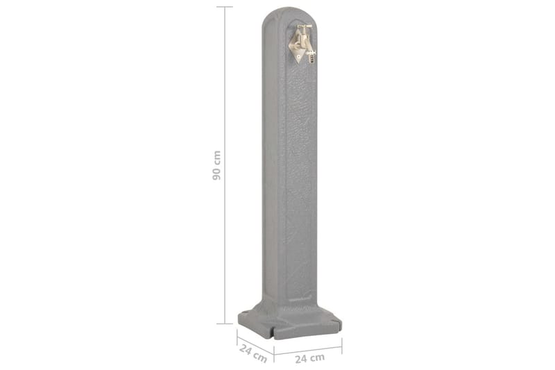 Vattenpost grå stenimitation - Grå - Trädgård & spabad - Utemiljö - Bevattning & vattenpump - Tryckvattenpump