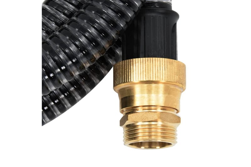 Sugslang med koppling i mässing 10 m 25 mm svart - Svart - Trädgård & spabad - Utemiljö - Bevattning & vattenpump - Vattenslang & trädgårdsslang